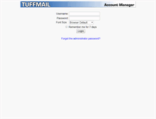 Tablet Screenshot of manage.tuffmail.net
